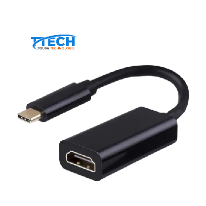 Câble Adaptateur USB C Type C Mâle vers HDMI Femelle Noir
